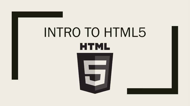 Introduction to HTML5